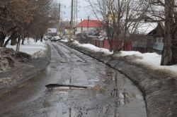 Объездной маршрут улицы Политехнической стал небезопасен для автолюбителей