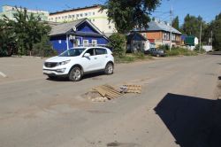 Разрушенный колодец на Посадского поджидает очередную жертву