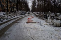 На очередной отремонтированной дороге появился раскоп