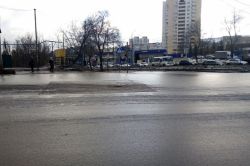 Просадки снова появились на улице Технической